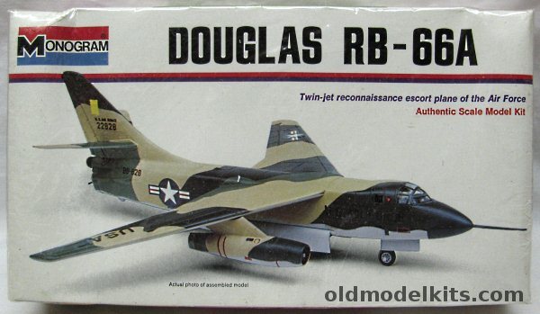 Monogram 1/83 Douglas RB-66A ECM Aircraft - 'White Box' Issue, 6827 plastic model kit